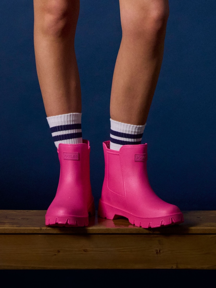 Joules Raindance Pink Lightweight Ankle Wellies - Image 1 of 11