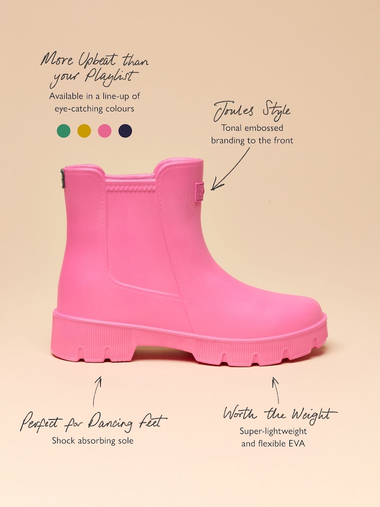 Joules Raindance Pink Lightweight Ankle Wellies - Image 10 of 11