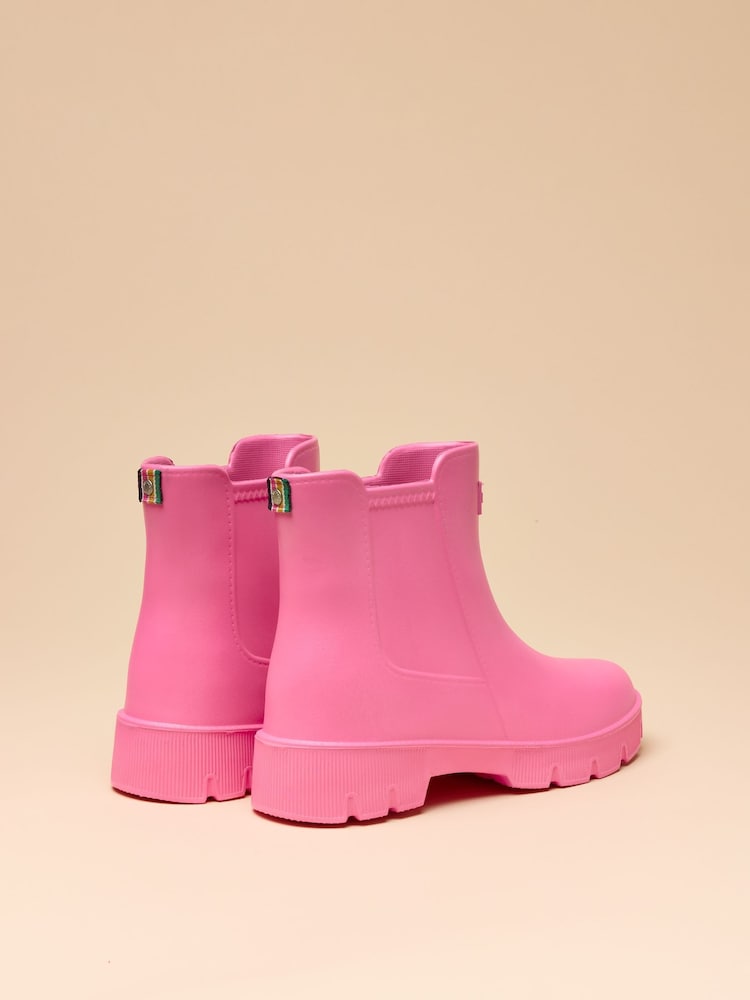 Joules Raindance Pink Lightweight Ankle Wellies - Image 7 of 11
