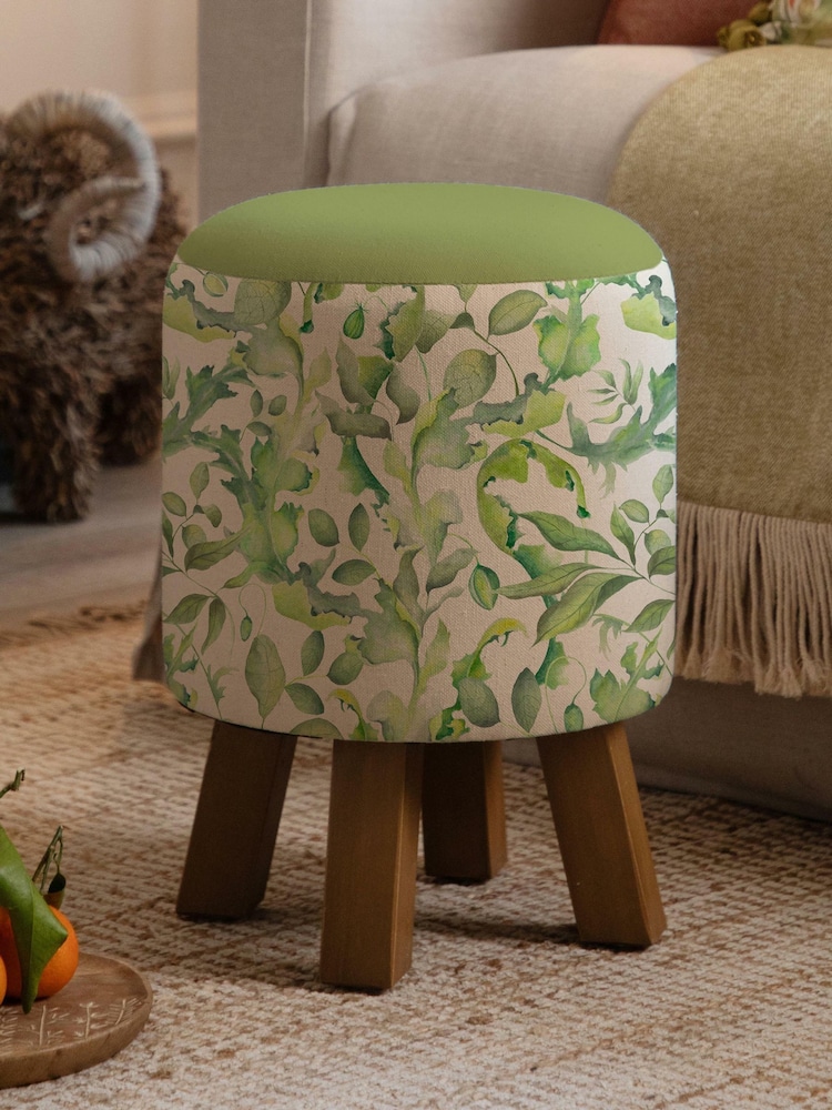 Voyage Maison Claudia Cream Monty Round Footstool - Image 1 of 2