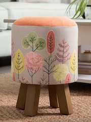 Voyage Maison Lyall Sandstone Monty Round Footstool - Image 1 of 2