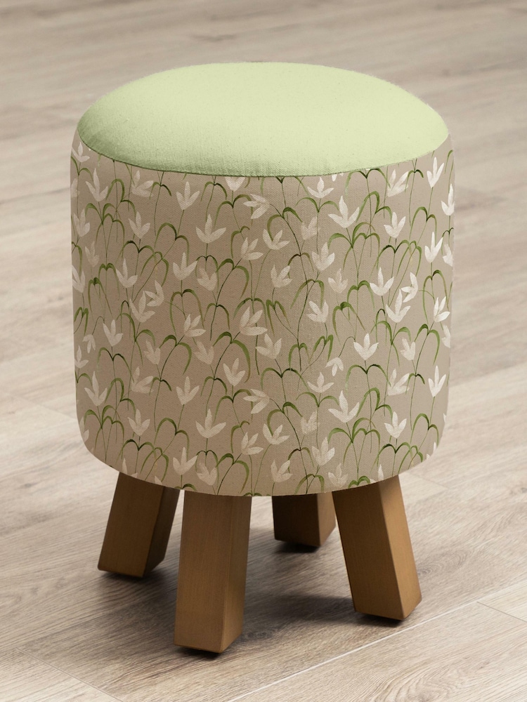 Voyage Maison Fresia Stone Monty Round Footstool - Image 2 of 2
