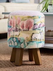 Voyage Maison Buttermere Monty Round Footstool - Image 1 of 2