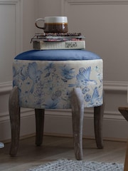 Voyage Maison Hettie Ruby Finn Round Footstool - Image 1 of 2