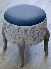Voyage Maison Hettie Ruby Finn Round Footstool - Image 2 of 2
