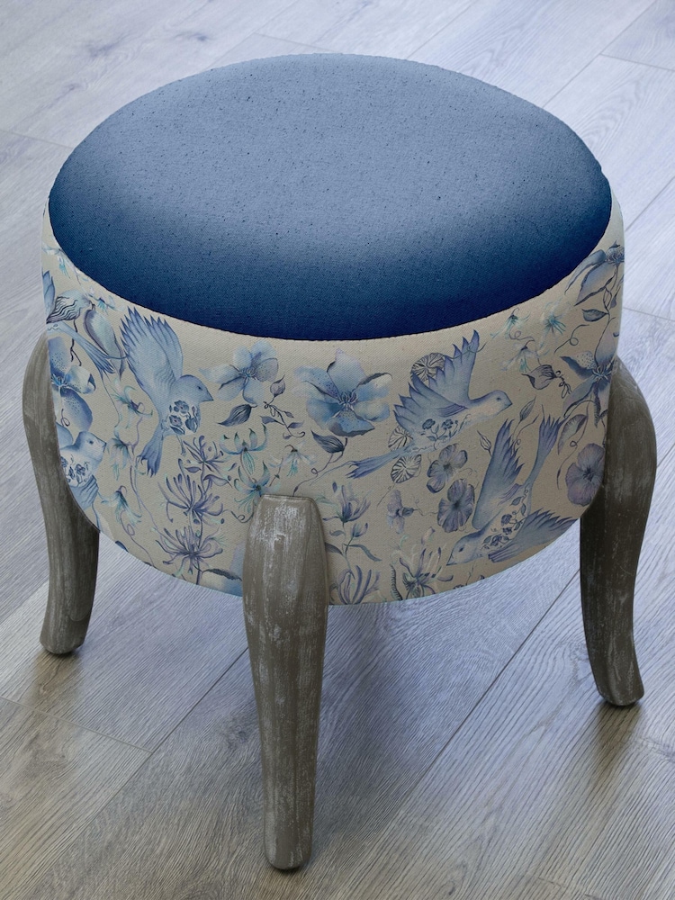 Voyage Maison Hettie Ruby Finn Round Footstool - Image 2 of 2
