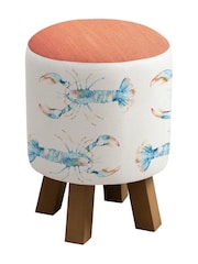 Voyage Maison Crustaceans Monty Round Footstool - Image 3 of 3