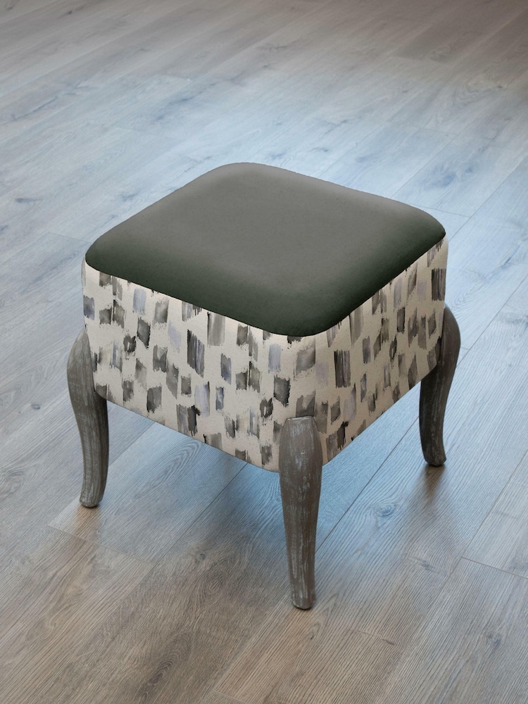 Voyage Maison Arwen Frost Ralf Square Footstool - Image 1 of 1