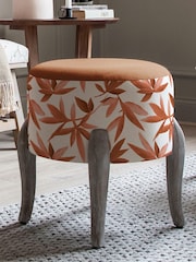 Voyage Maison Silverwood Sienna Finn Round Footstool - Image 1 of 2