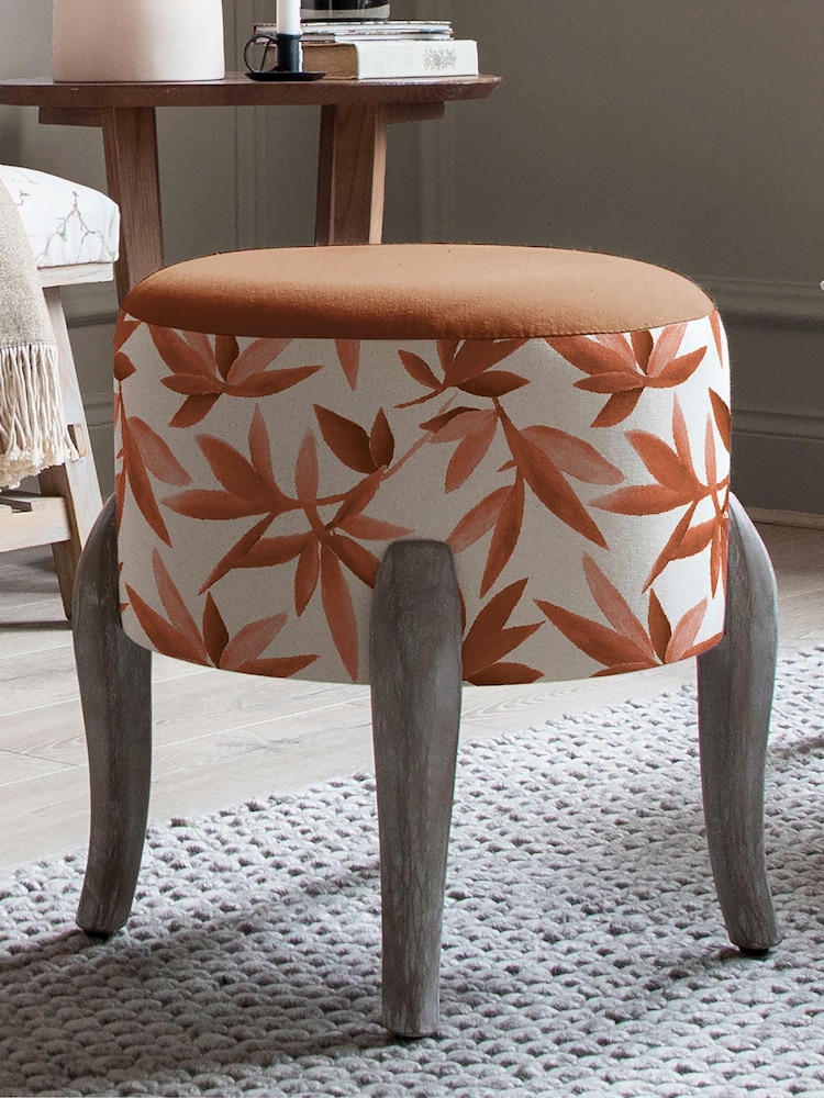 Voyage Maison Silverwood Sienna Finn Round Footstool - Image 1 of 2