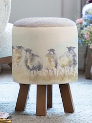 Voyage Maison Comeby Monty Round Footstool - Image 1 of 2