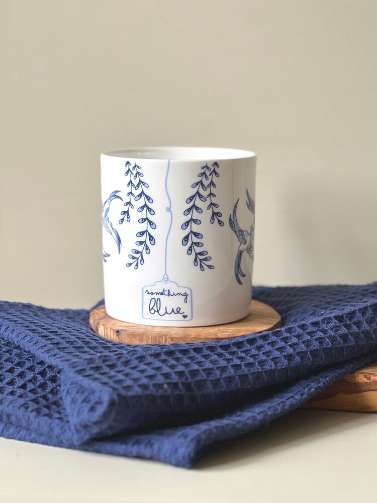 Scruffy Little Herbert Blue Something Blue Wedding Mug - Image 2 of 4