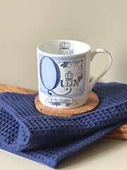 Scruffy Little Herbert Blue Queen Of The Cuppa Mug - Image 1 of 5