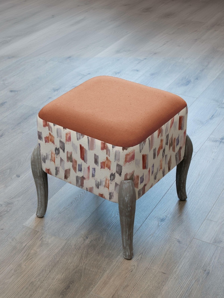 Voyage Maison Arwen Rosewater Ralf Square Footstool - Image 1 of 1