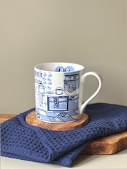 Scruffy Little Herbert Blue Retro Kitchen Mug - Image 4 of 4