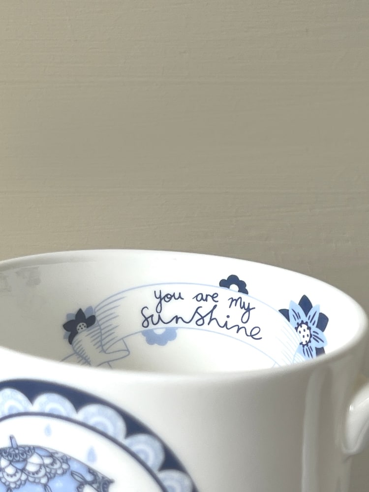 Scruffy Little Herbert Blue You Are My Sunshine Dog Mug - Image 2 of 4