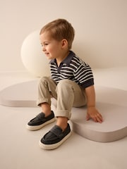 Charcoal Grey Woven Loafers - Image 2 of 9