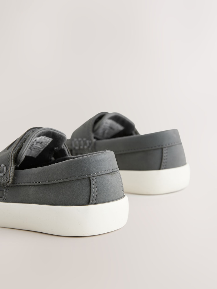 Charcoal Grey Woven Loafers - Image 6 of 9