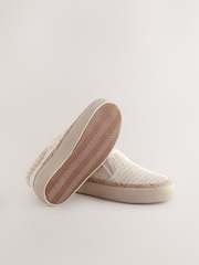Neutral Woven Loafers - Image 3 of 5