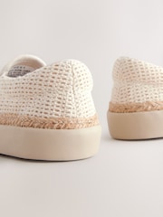 Neutral Woven Loafers - Image 4 of 5