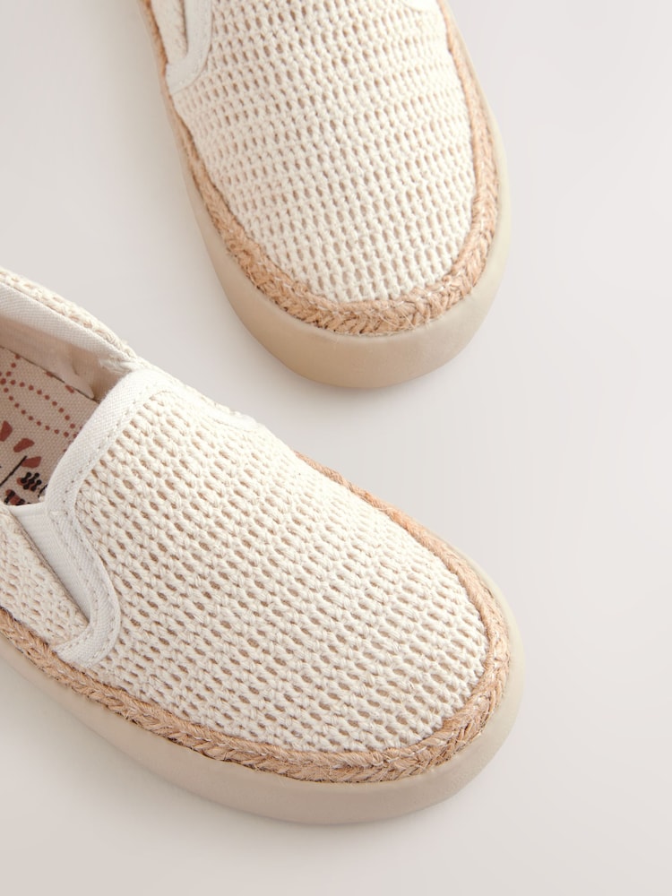 Neutral Woven Loafers - Image 5 of 5