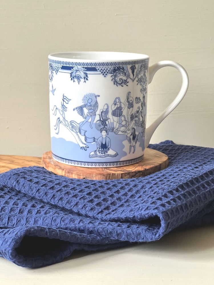 Scruffy Little Herbert Blue Body Positive Willow Mug - Image 1 of 5
