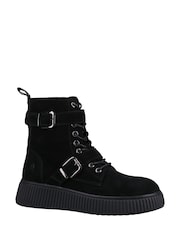 Hush Puppies Aspen Ankle Black Boots - Image 3 of 4