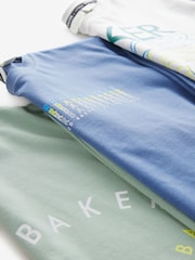 Baker by Ted Baker Multi Graphic Long Sleeve 100% Cotton T-Shirts 3 Pack - Bild 7 von 7