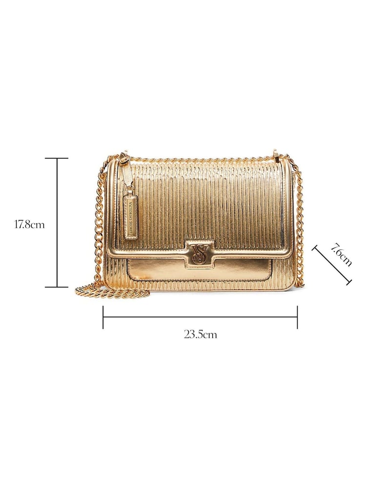 Victoria's Secret Gold Crossbody Bag - Image 3 of 3