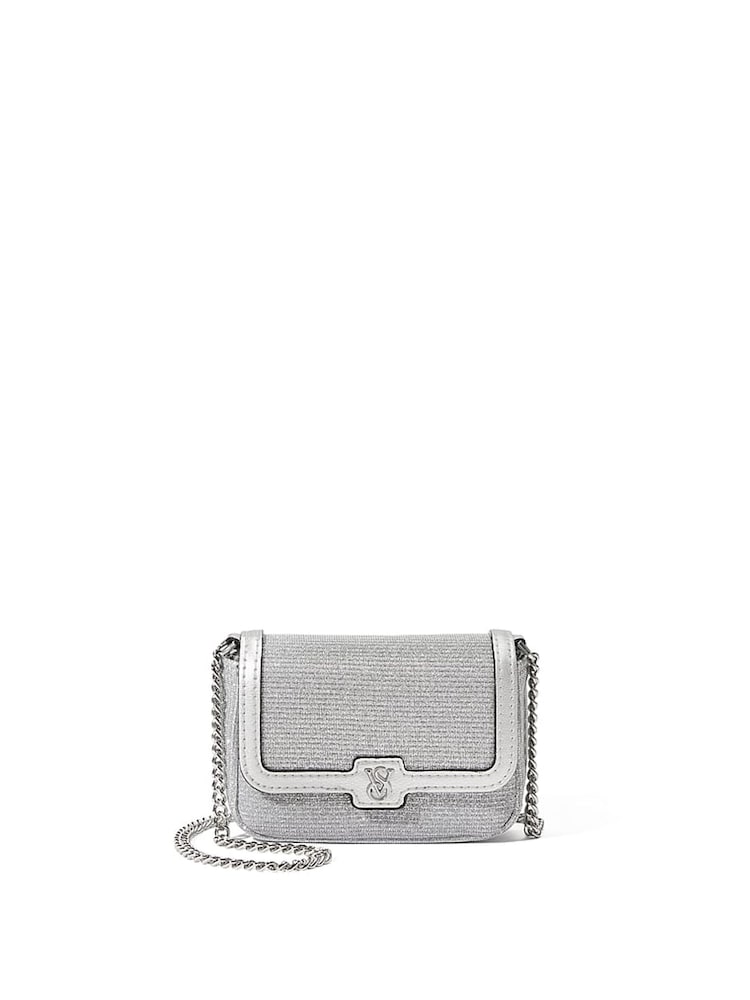 Victoria's Secret Silver Micro Crossbody Bag - Image 1 of 4