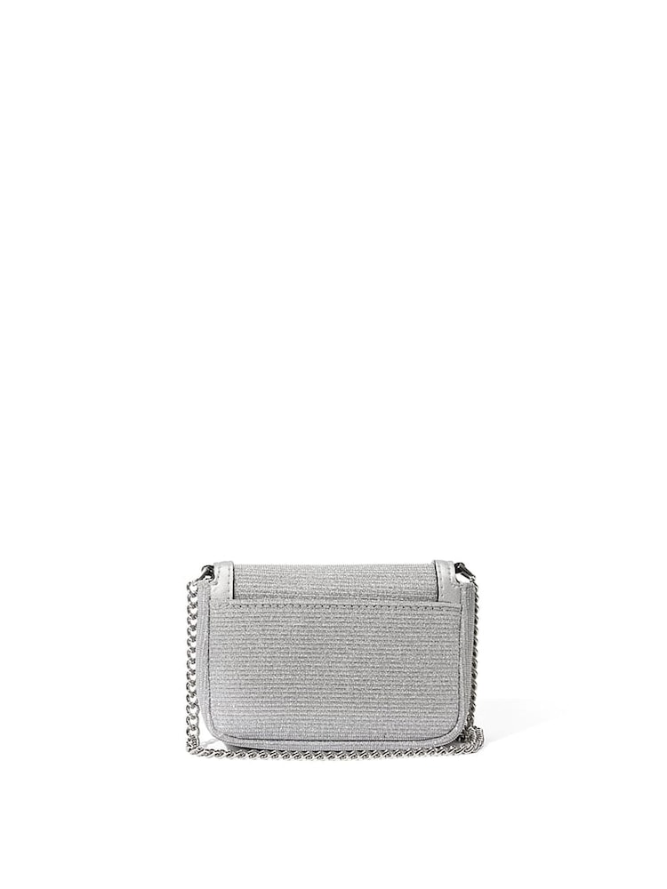 Victoria's Secret Silver Micro Crossbody Bag - Image 2 of 4