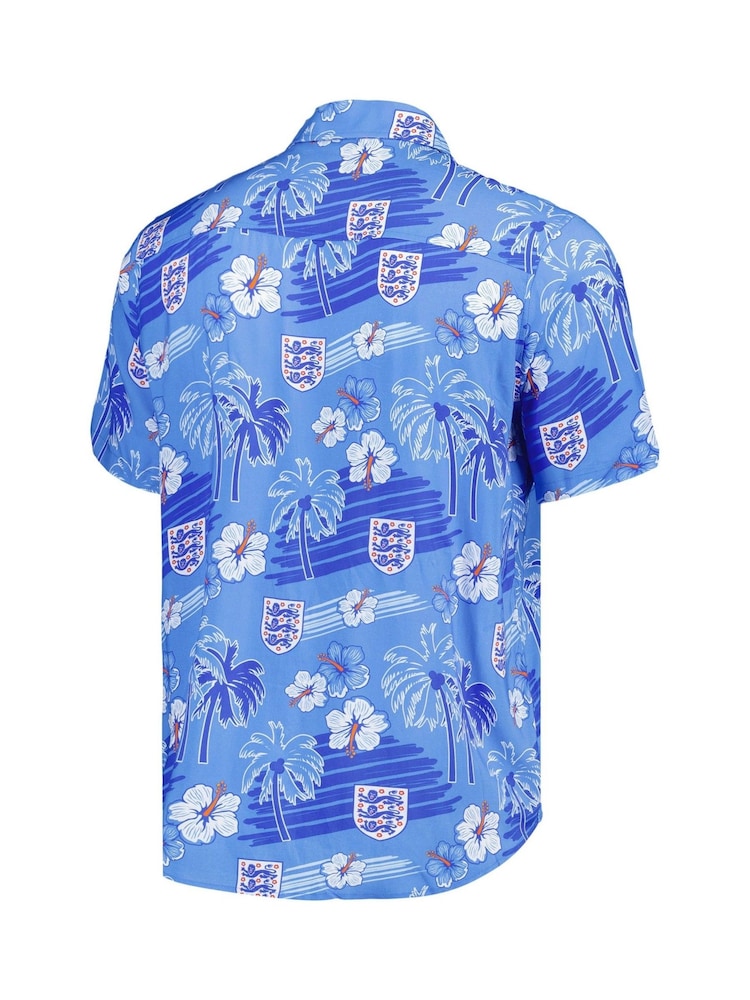 Fanatics Blue England Hawaiian Shirt - Image 3 of 3