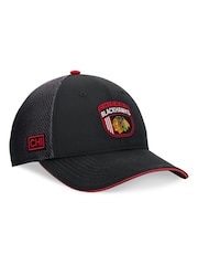 Fanatics NHL Chicago Blackhawks Authentic Pro Draft Structured Trucker Black Cap - Image 1 of 4