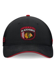 Fanatics NHL Chicago Blackhawks Authentic Pro Draft Structured Trucker Black Cap - Image 3 of 4