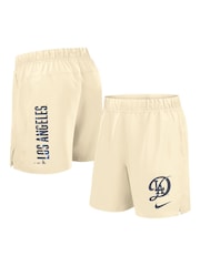 Fanatics Cream MLB Los Angeles Dodgers Woven City Connect Victory Shorts - Image 1 of 3