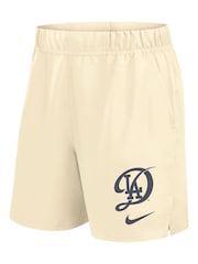 Fanatics Cream MLB Los Angeles Dodgers Woven City Connect Victory Shorts - Image 2 of 3