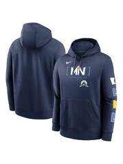 Fanatics Blue MLB Minnesota Twins City Connect Club Fleece Hoodie - Image 1 of 3