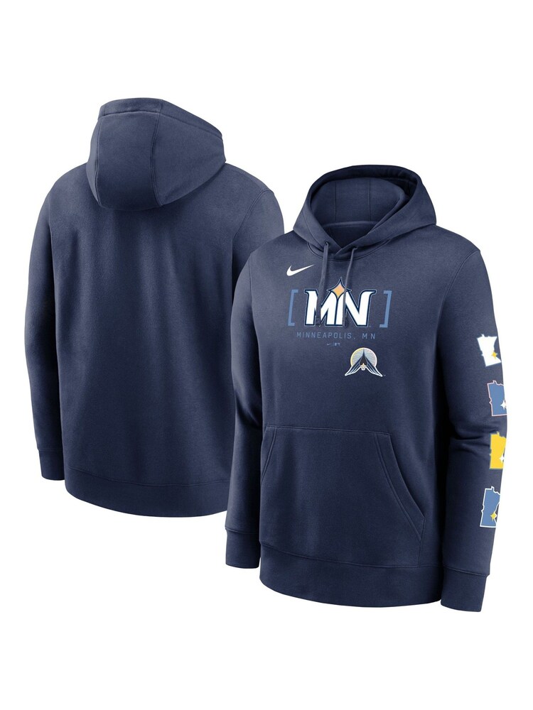 Fanatics Blue MLB Minnesota Twins City Connect Club Fleece Hoodie - Image 1 of 3