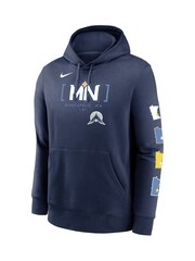 Fanatics Blue MLB Minnesota Twins City Connect Club Fleece Hoodie - Image 2 of 3
