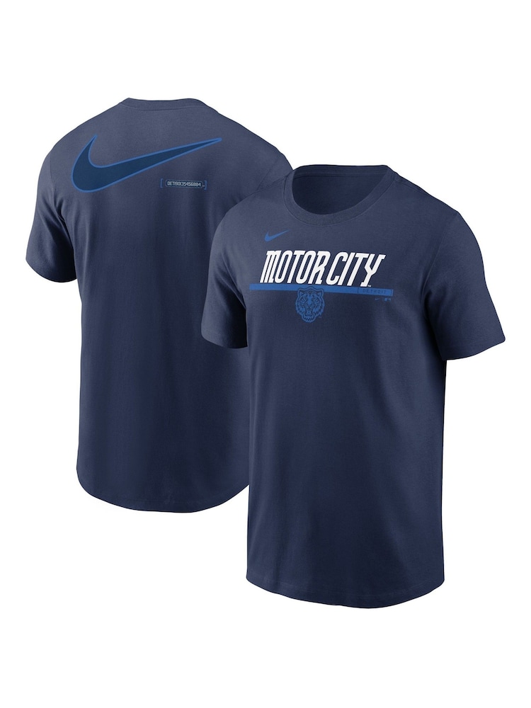 Fanatics Blue 100% Cotton MLB Detroit Tigers 2 Hit Speed City Connect T-Shirt - Image 1 of 3