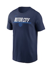 Fanatics Blue 100% Cotton MLB Detroit Tigers 2 Hit Speed City Connect T-Shirt - Image 2 of 3