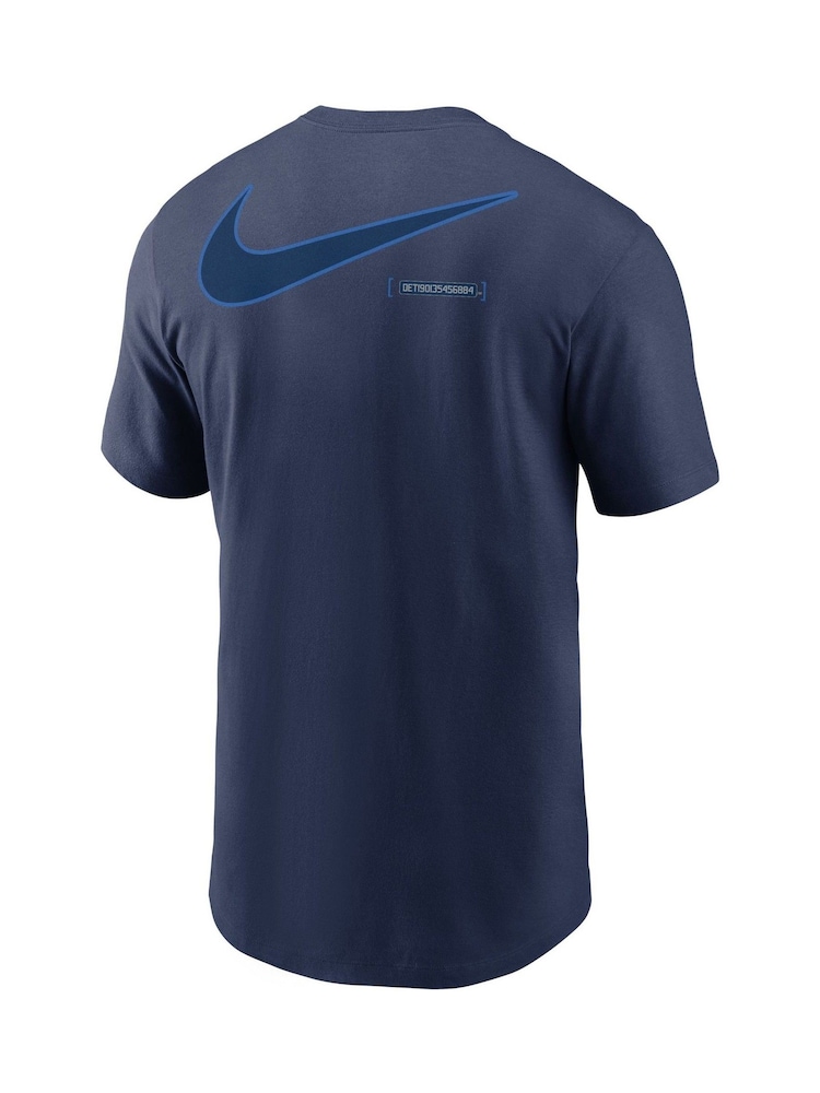 Fanatics Blue 100% Cotton MLB Detroit Tigers 2 Hit Speed City Connect T-Shirt - Image 3 of 3