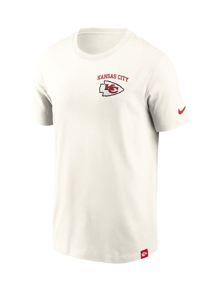 Fanatics Cream NFL Kansas City Chiefs Short Sleeve Essential 100% Cotton T-Shirt - Image 2 of 3