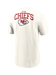 Fanatics Cream NFL Kansas City Chiefs Short Sleeve Essential 100% Cotton T-Shirt - Image 3 of 3