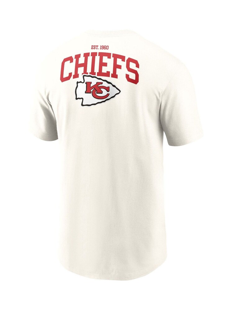 Fanatics Cream NFL Kansas City Chiefs Short Sleeve Essential 100% Cotton T-Shirt - Image 3 of 3
