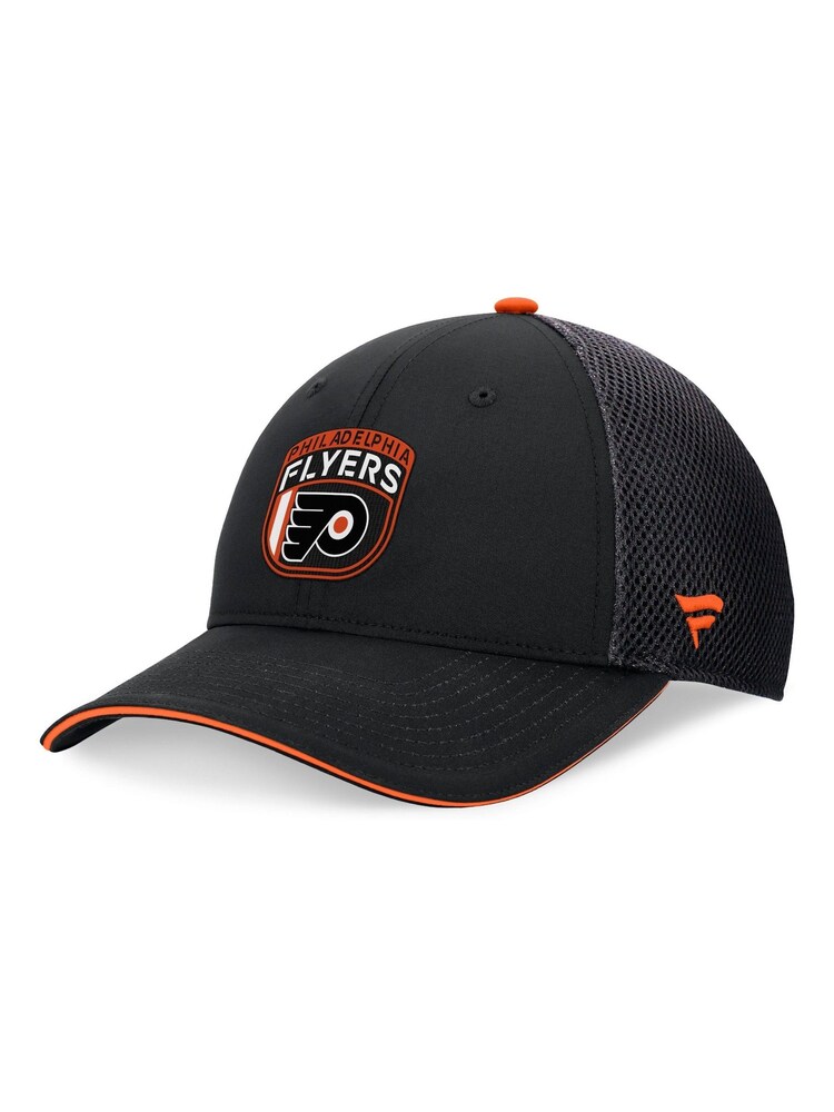Fanatics NHL Philadelphia Flyers Authentic Pro Draft Structured Trucker Black Cap - Image 2 of 4