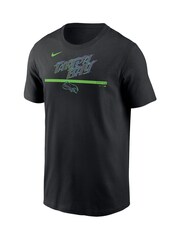 Fanatics 100% Cotton MLB Tampa Bay Rays 2 Hit Speed City Connect Black T-Shirt - Image 2 of 3