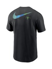 Fanatics 100% Cotton MLB Tampa Bay Rays 2 Hit Speed City Connect Black T-Shirt - Image 3 of 3