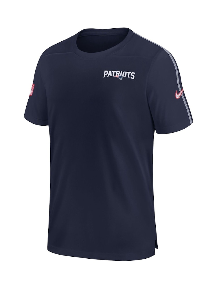 Fanatics Blue NFL New England Patriots Dri-FIT Coach Top - Image 3 of 3