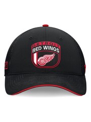 Casquette Fanatics NHL Detroit Wings Authentic Pro Draught structurée Trucker noire - Image 2 of 3